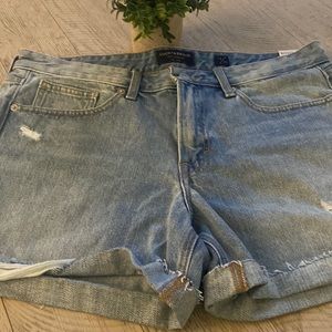 Jean shorts boyfriend distressed short